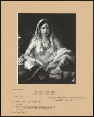 Portrait Of A Mogul Lady