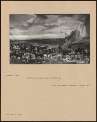 Hunstmen and Hounds in a Landscape