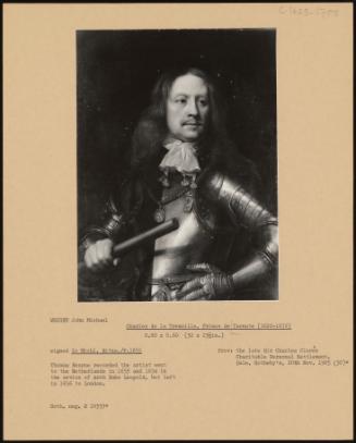 Charles De La Tremoille, Prince De Tarente (1620-1672)