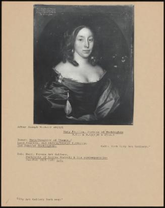Mary Fairfax, Duchess Of Buckingham