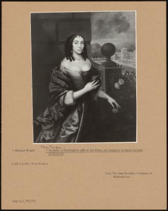 Mary Fairfax Duchess Of Buckingham Wife Of 2nd Duke, And Daughter Of Baron Fairfax Of Cameron