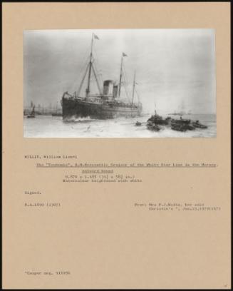 The Teutonic, H M Mercantile Cruiser Of The White Star Line In The Mersey, Outward Bound