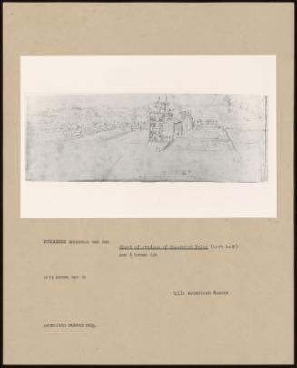 Sheet Of Studies Of Greenwich Palace (Left Half)