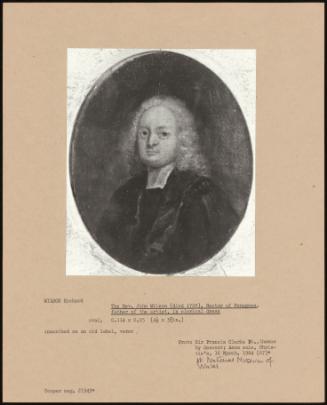 The Rev. John Wilson (Died 1728), Rector Of Penegoes, Father Of The Artist, In Clerical Dress