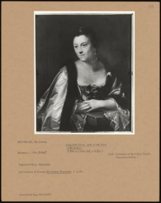 Elizabeth Drax, Wife of 4th Earl of Berkeley.