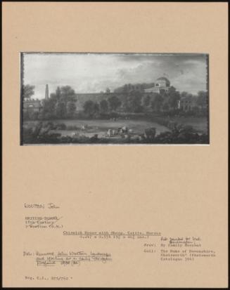 Chiswick House With Sheep, Cattle, Horses