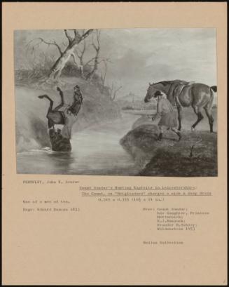 Count Sandor's Hunting Exploits In Leicestershire: The Count, On ''Brigliadoro'' Charges A Wide & Deep Drain