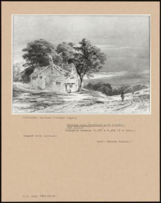 Cottage Near Minehead With Figures And Cattle