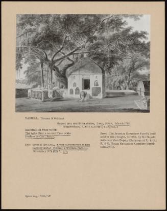 Banyan Tree And Shiva Shrine, Gaya, Bihar. March 1790