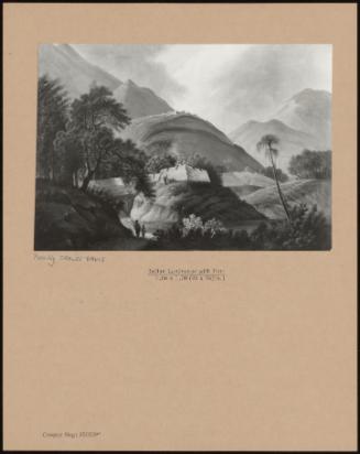 Indian Landscape With Fort