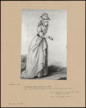 Standing Woman Facing To Right