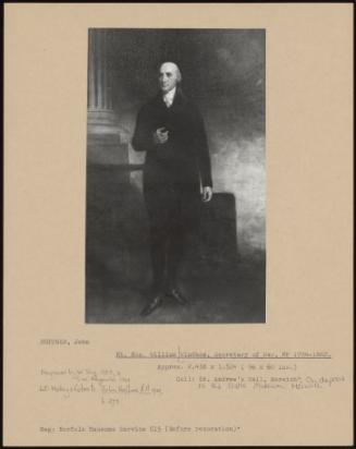 Rt. Hon. William Windham, Secretary Of War, MP 1794-1862.