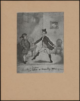 One Of A Series (Probably Incomplete) Consisting Of Seven W/ Cots: (A Country Boy Attempts On The London Stage) Rehearsal Before A Manage""