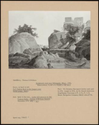 Sculptured Rock Near Sultanganj, Bihar. 1790.