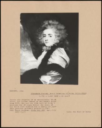 Elizabeth Farren, Later Countess Of Derby (1759-1829)