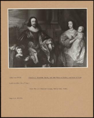 Charles I, Henrietta Maria, With The Prince Of Wales, And Duke Of York