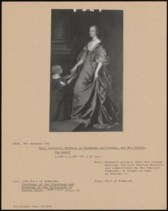 Mary Villiers, Duchess Of Richmond And Lennox, And Mrs Gibson, The Dwarf