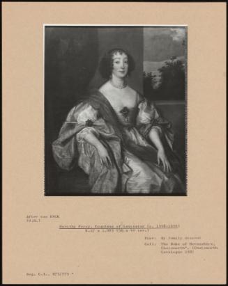 Dorothy PErcy, Countess Of Leicester (C. 1598-1659)