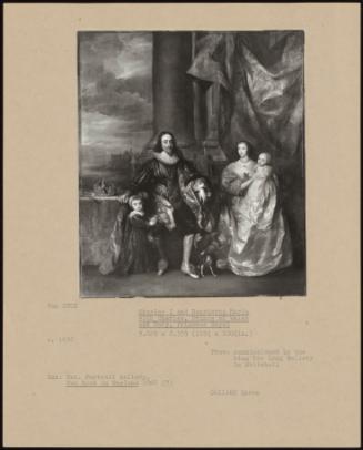 Charles I And Henrietta Maria With Charles, Prince Of Wales And Mary, Princess Royal