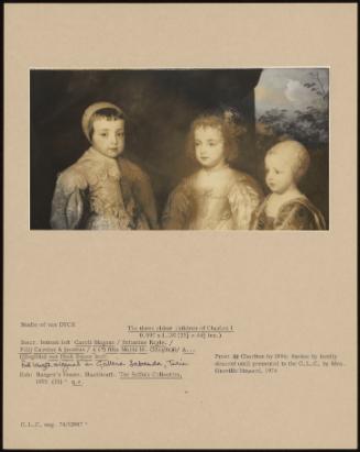 The Three Eldest Children Of Charles I