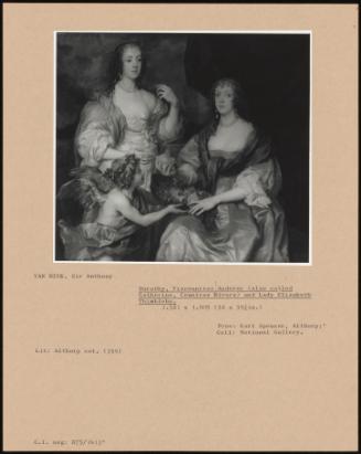 Dorothy, Viscountess Andover (Also Called Catherine, Countess Rivers) And Lady Elizabeth Thimbleby.
