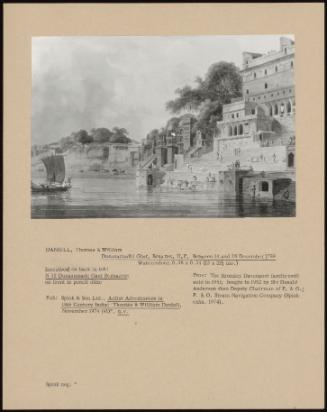 Dusasamadhi Ghat, Benares, U.P. Between 14 And 28 December 1789