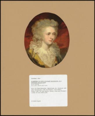 A Portrait Of Miss Lockhart Alexander, In A Sprigged Muslin Ruff