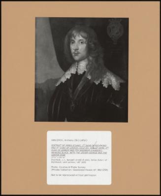 PORTRAIT OF JAMES STUART, 1ST DUKE OF RICHMOND AND 4TH DUKE OF LENNOX (1612-55), SON OF ESME, 3RD DUKE OF LENNOX AND 7TH SEIGNEUR D'AUBIGNY; WEARING BLACK, WITH THE LESSER GEORGE AND THE GARTER STAR