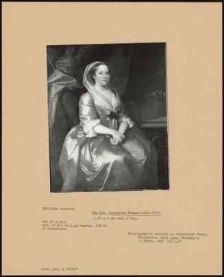 The Hon. Katherine Fraser (1690-1771)