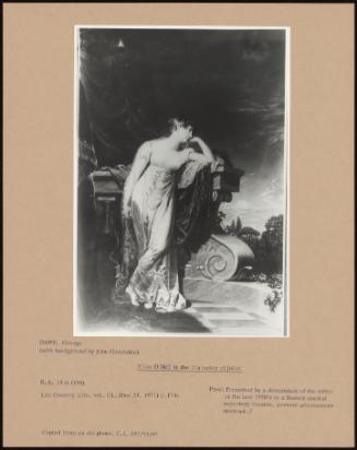 Eliza O'Neil In The Character Of Juliet