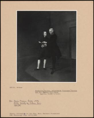 Assheton Curzon, Afterwards Viscount Curzon And Dr. Mather His Tutor