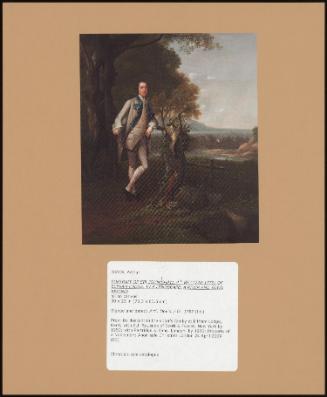Portrait Of Sir John Shaw, 4th Bt (1728-1779) Of Eltham Lodge, In A Landscape, A River And Town Beyond