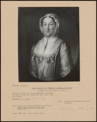 Anne Smith, Mrs Thomas Ruddiman (D.1769)