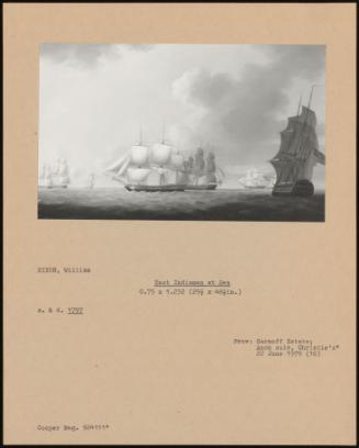 East Indiamen At Sea