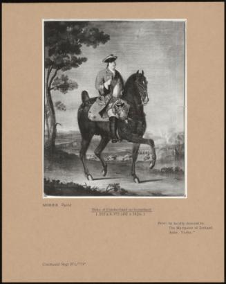 Duke Of Cumberland On Horseback