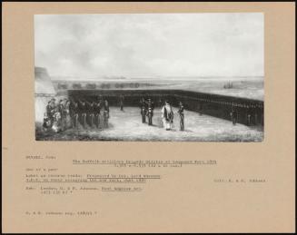 The Suffolk Artillery Brigade Militia At Landguard Fort 1854