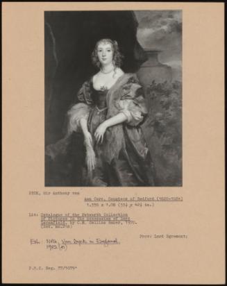 Ann Carr, Countess Of Bedford (1620-1684)