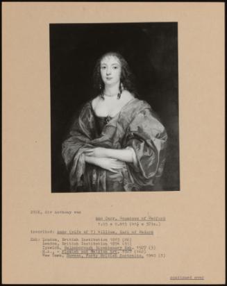 Ann Carr, Countess Of Bedford