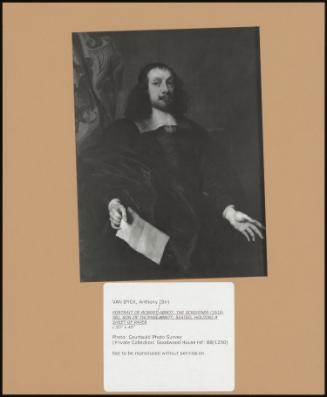 PORTRAIT OF ROBERT ABBOT, THE SCRIVENER (1610-58), SON OF THOMAS ABBOT; SEATED, HOLDING A SHEET OF PAPER