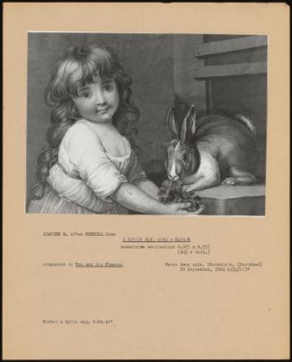 A Little Girl With A Rabbit