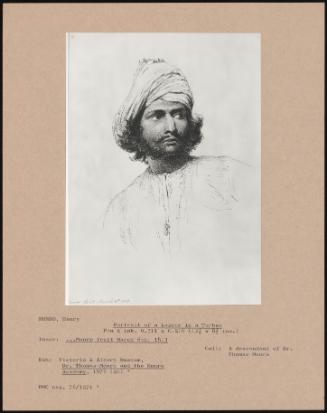 Portrait Of A Lascar In A Turban