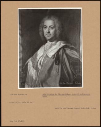 John Monckton; 1st Viscount Galway, In Peer's Parliamentary Robes