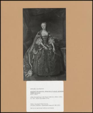 Portrait Of Augusta, Princess Of Wales, Wearing Robes Of State