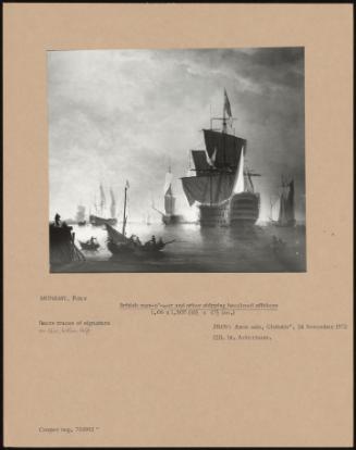 British Men-O'-War And Other Shipping Becalmed Offshore