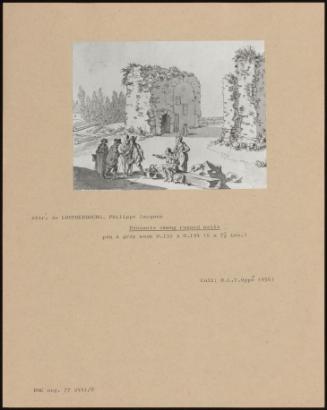 Peasants Among Ruined Walls