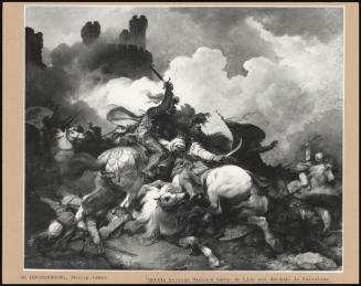 Battle Between Richard Coeur De Lion And Saladin In Palestine