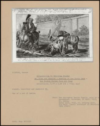 Illustration To Tristram Shandy: Tristram Shandy: Dr. Slap And Obadiah - Meeting In The Dirty Lane The Doctor Thrown From His Pony