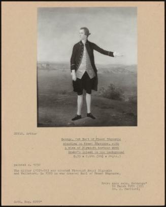 George, 1st Earl Of Mount Edgcumbe Standing On Mount Edgcumbe, With A View Of Plymouth Harbour With Drake's Island In The Background