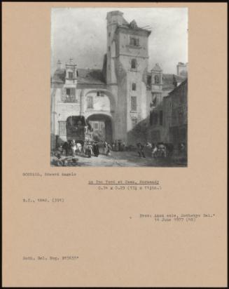 An Inn Yard At Caen, Normandy