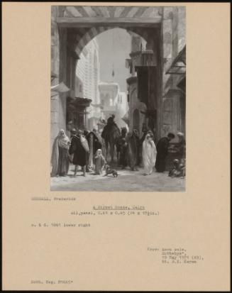 A Street Scene, Cairo